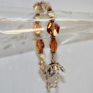 Sterling Silver, Swarovski Crystal Bracelet